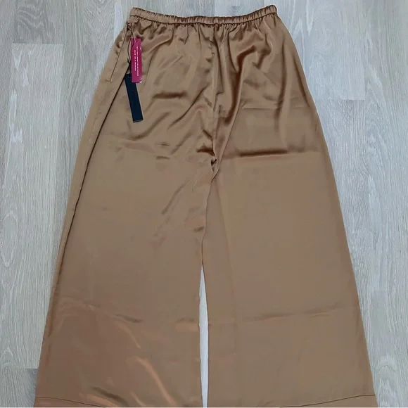 CARBON 38 - SATIN WIDE LEG PANTS - RUST - SIZE M - Picture 3 of 6